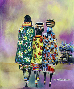 John Ndambo  |  Kenya  |  Maasai  |  N-216  |  True African Art .com
