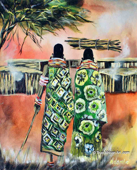 John Ndambo  |  Kenya  |  Maasai  |  N-222  |  True African Art .com