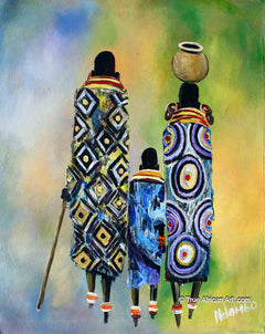 John Ndambo  |  Kenya  |  Maasai  |  N-225  |  True African Art .com