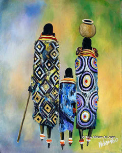John Ndambo  |  Kenya  |  Maasai  |  N-225  |  True African Art .com