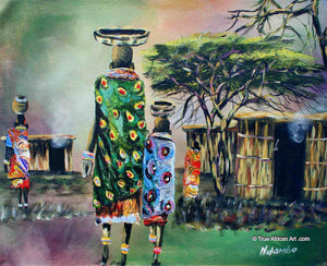 John Ndambo  |  Kenya  |  Maasai  |  N-234  |  True African Art .com