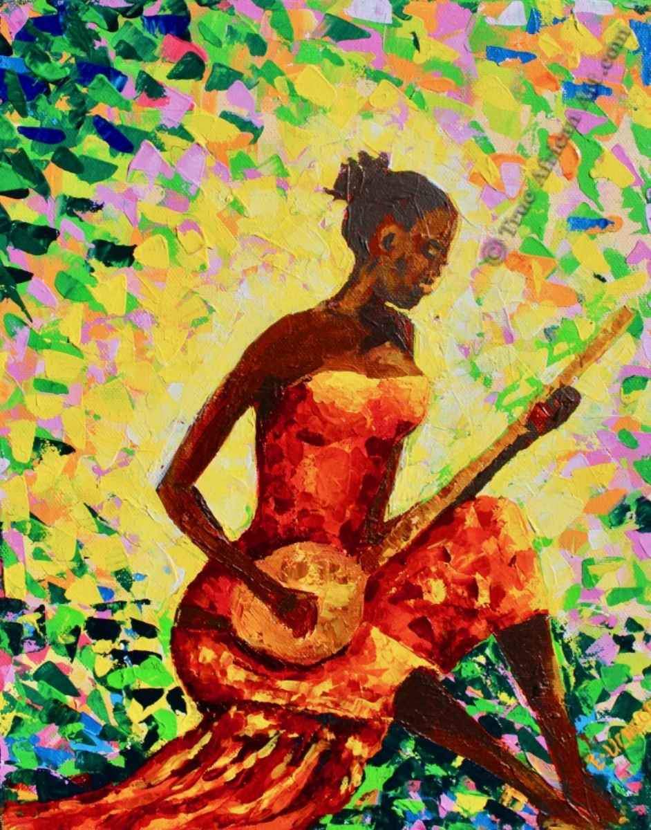 Liz | Nigeria | "Play the Music" | True African Art .com