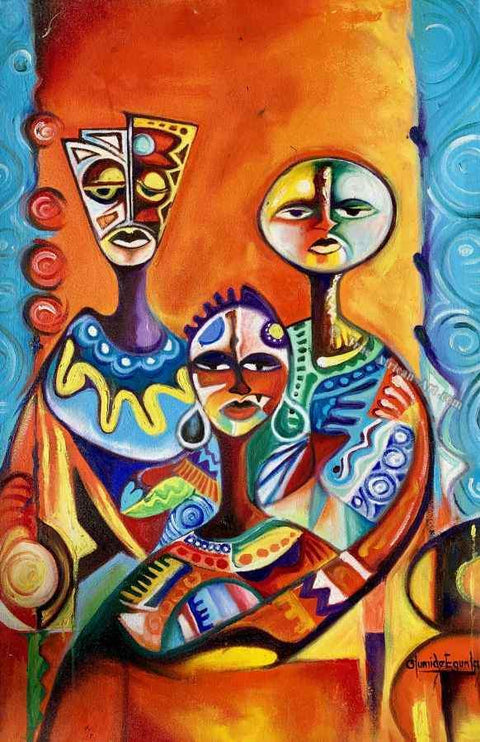 Olumide Egunlae  |  Gambia  |  "Portrait"  |  True African Art .com