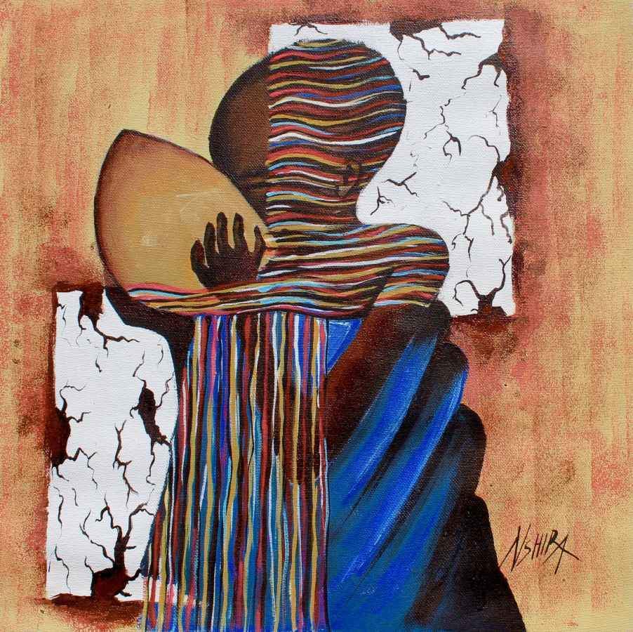Daniel Akortia  |  Ghana  |  "Refreshment"  |  Print  |  True African Art .com