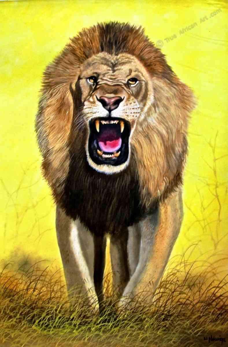 Wycliffe Ndwiga  |  Kenya  |  Roar  |  Print  |  True African Art .com