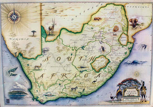 Blue Rhino Maps | South Africa | True African Art .com
