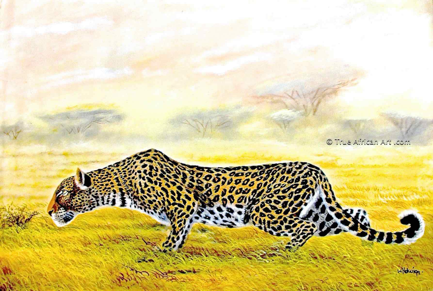 Leopard watercolor  Leopard art, African wildlife, Wildlife paintings