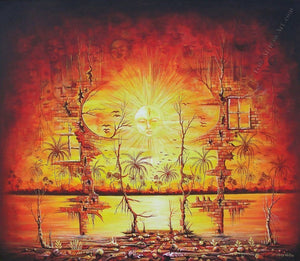 African Artist from the Cameroon | “Sunshine on my Mind”   Print
