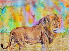 Joseph Thiongo  |  Kenya  |  "The Lion Rules - 2022"  |  Original  |  True African Art .com  