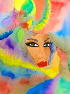 Mahlet  -  "Through the Colors"  -  True African Art.com