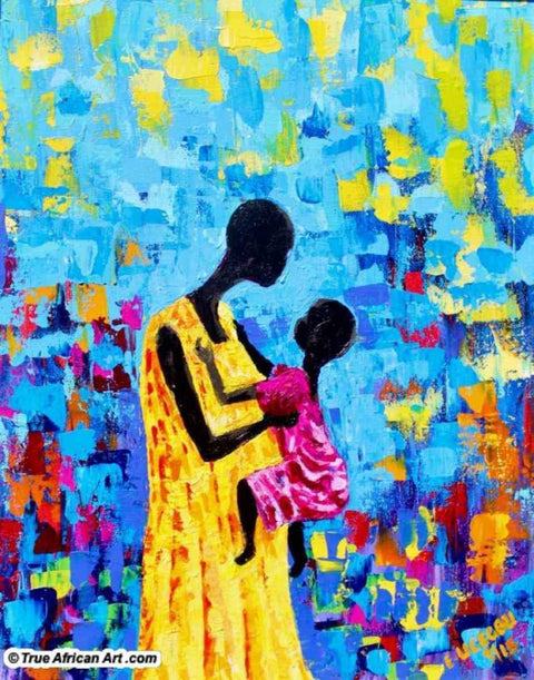 Liz | Nigeria | "Two as One" | True African Art .com