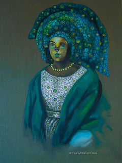 Seleman Kubwimana | Rwanda | "Umugabekazi - Wife of a King" | Original | True African Art .com