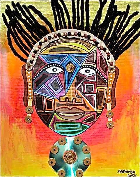 Gathinja  |  Kenya  |  Uso - 2  |  Print  |  True African Art .com