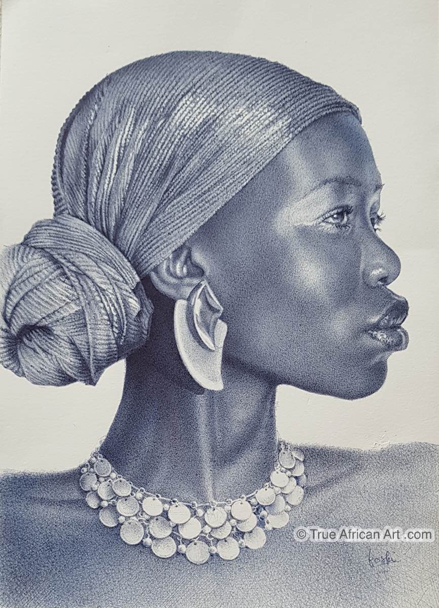 Enam Bosokah  |  Ghana  |  "Very Certain"  |  Original  |  True African Art .com