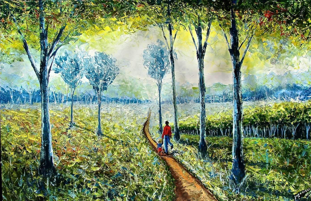 Walk into the World by Kenyan artist, Evans Yegonizer Yegon