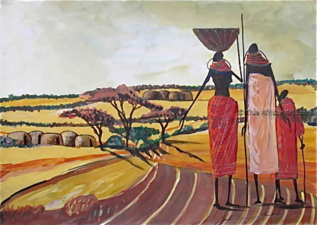Martin Bulinya  |  Kenya  |  "We are Home"  |  Print  |  True African Art .com